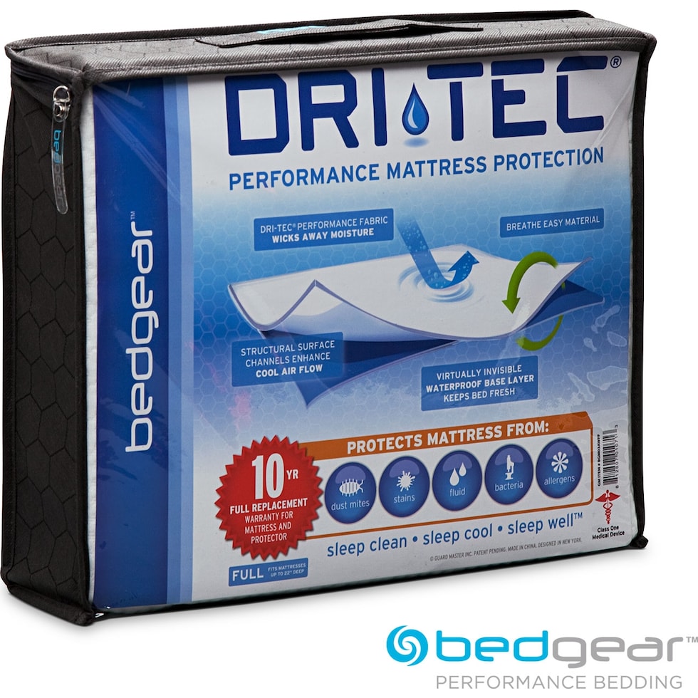 dri tec® white queen mattress protector   