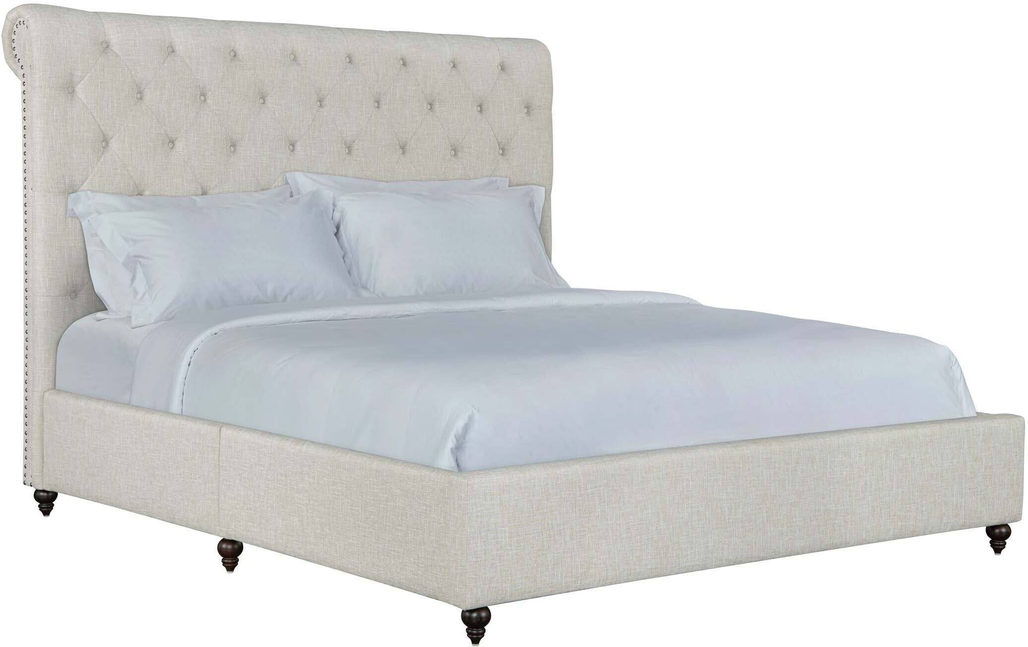 Drusilla Queen Upholstered Platform Bed Tan Value City Furniture