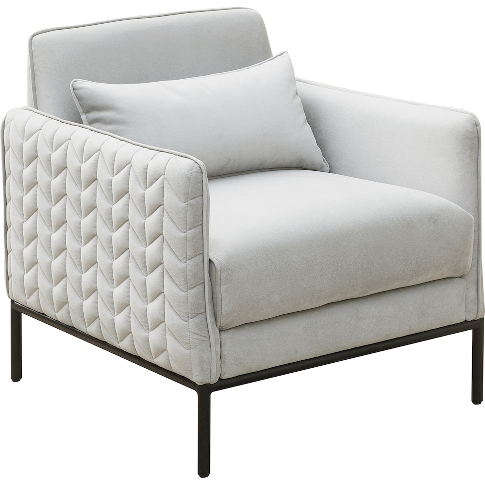 drusilla silver accent chair   