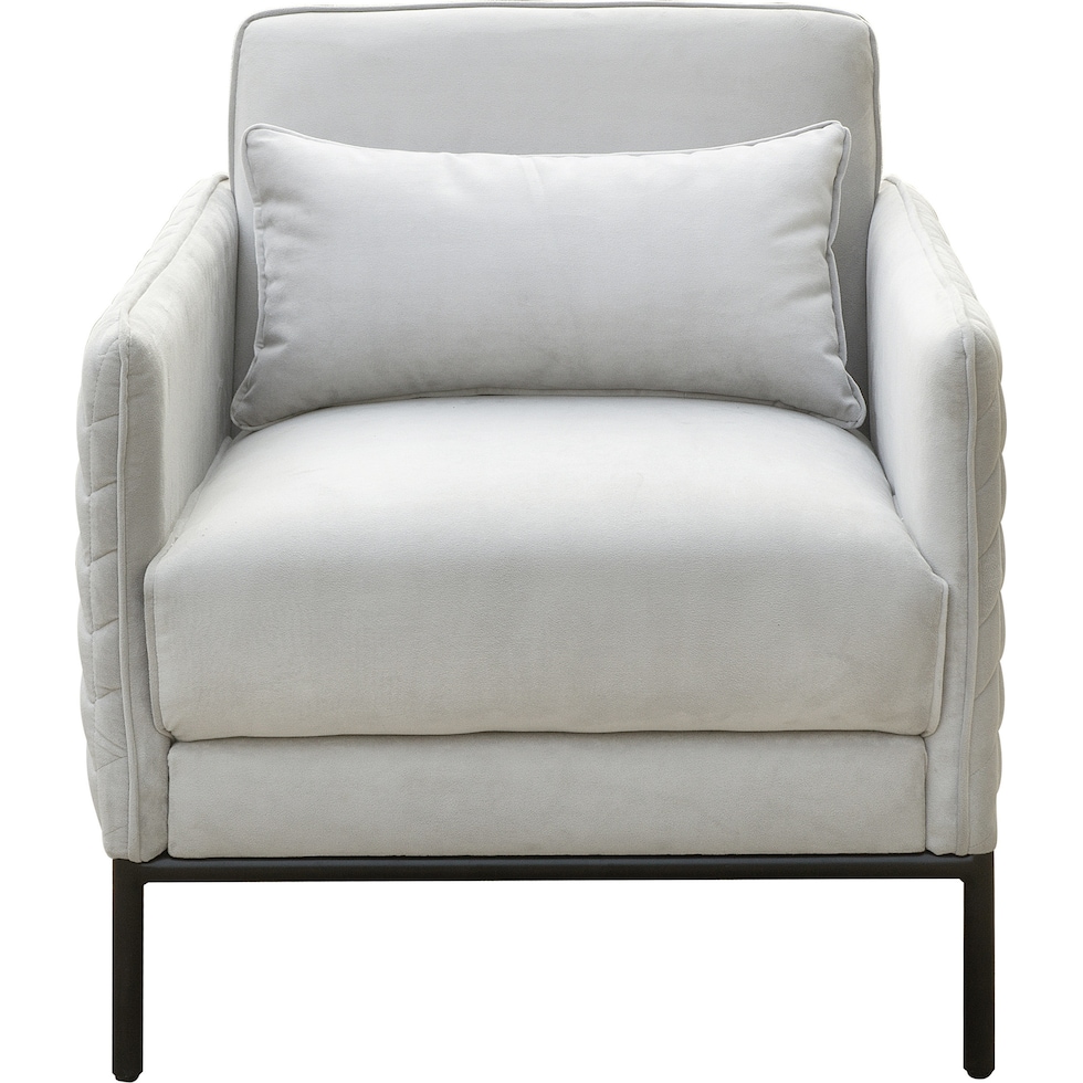 drusilla silver accent chair   