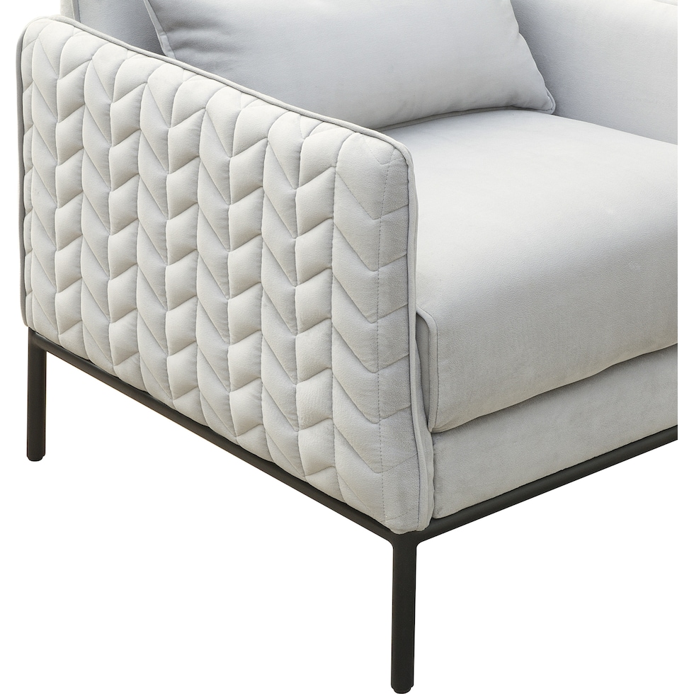 drusilla silver accent chair   