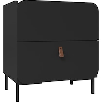 duane black nightstand   