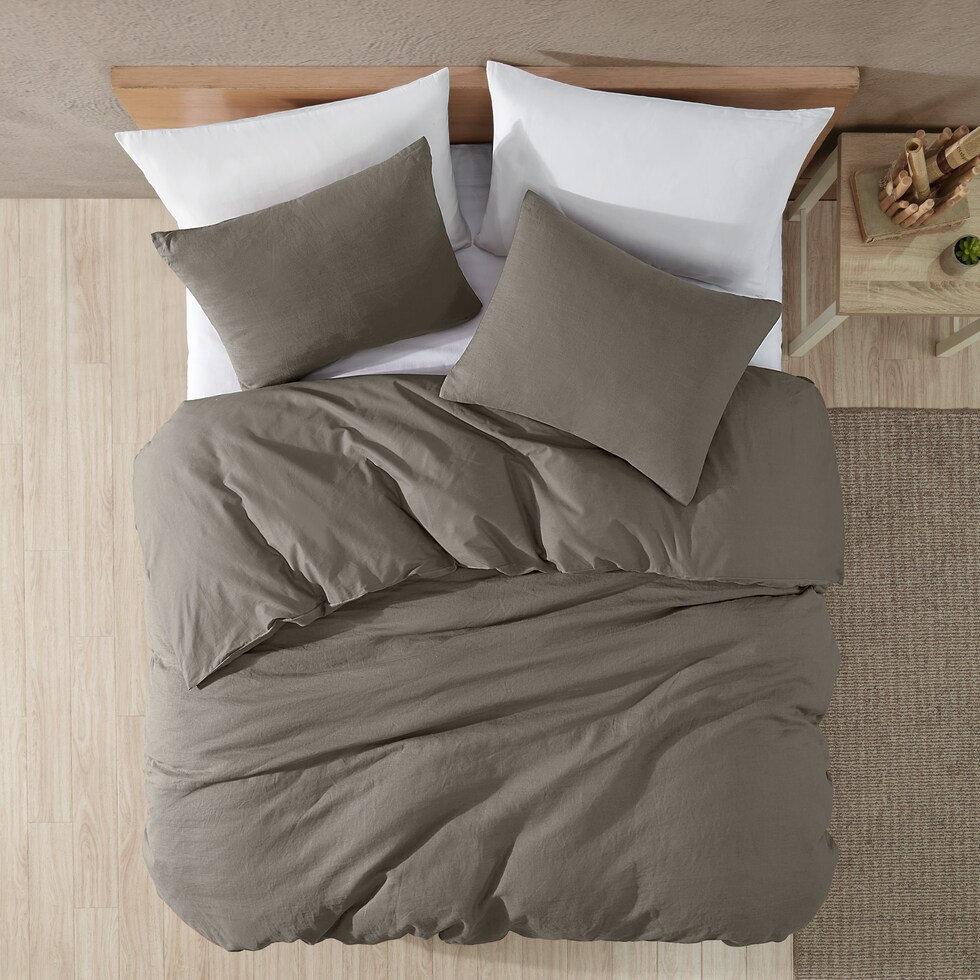dublin bedding gray king bedding set   