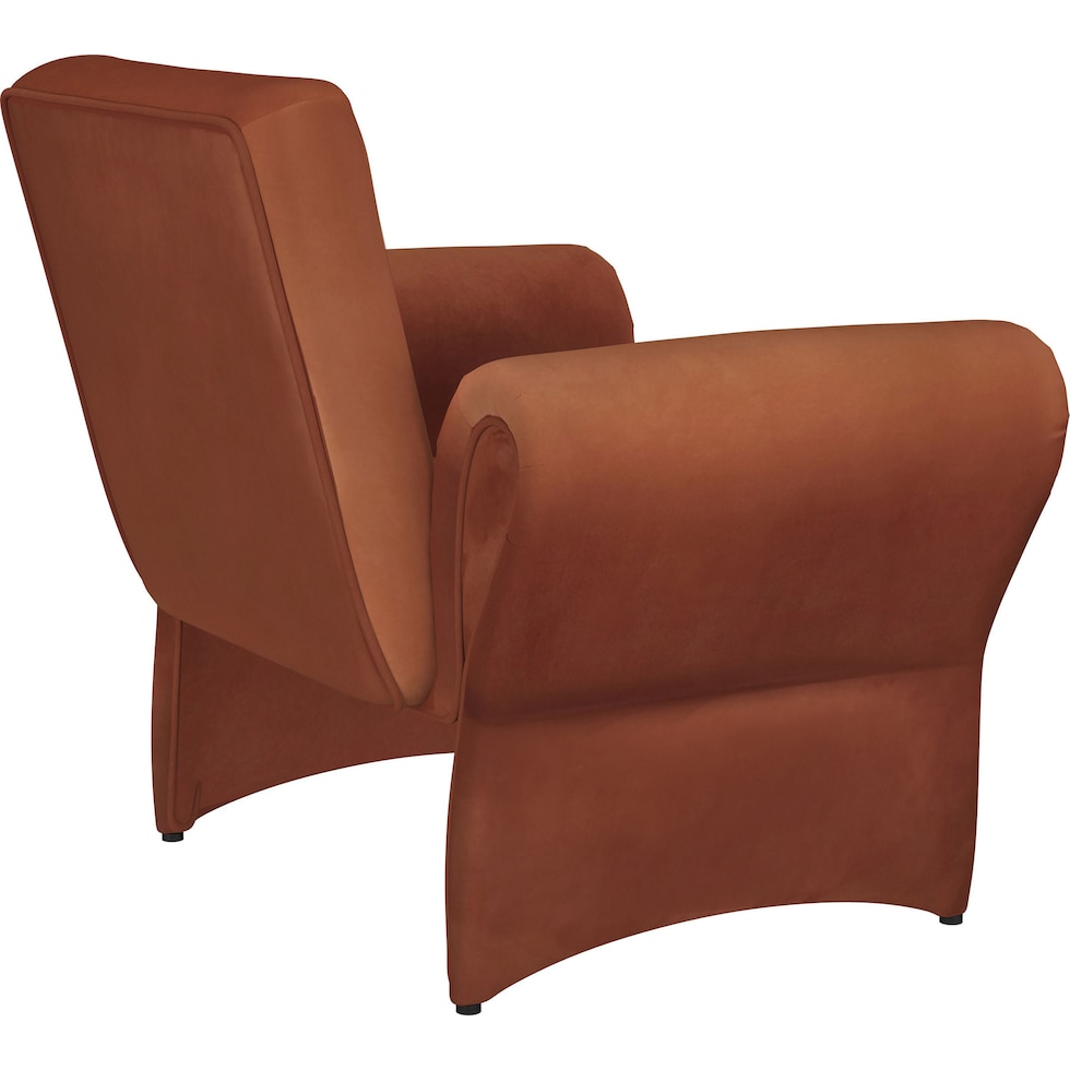 duffie red accent chair   