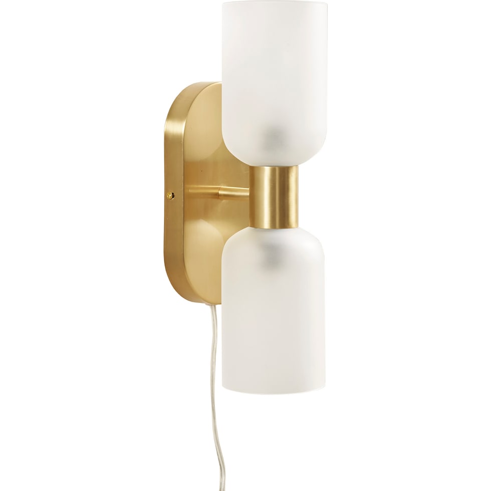 dulce gold wall sconce   