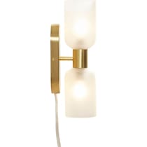 dulce gold wall sconce   