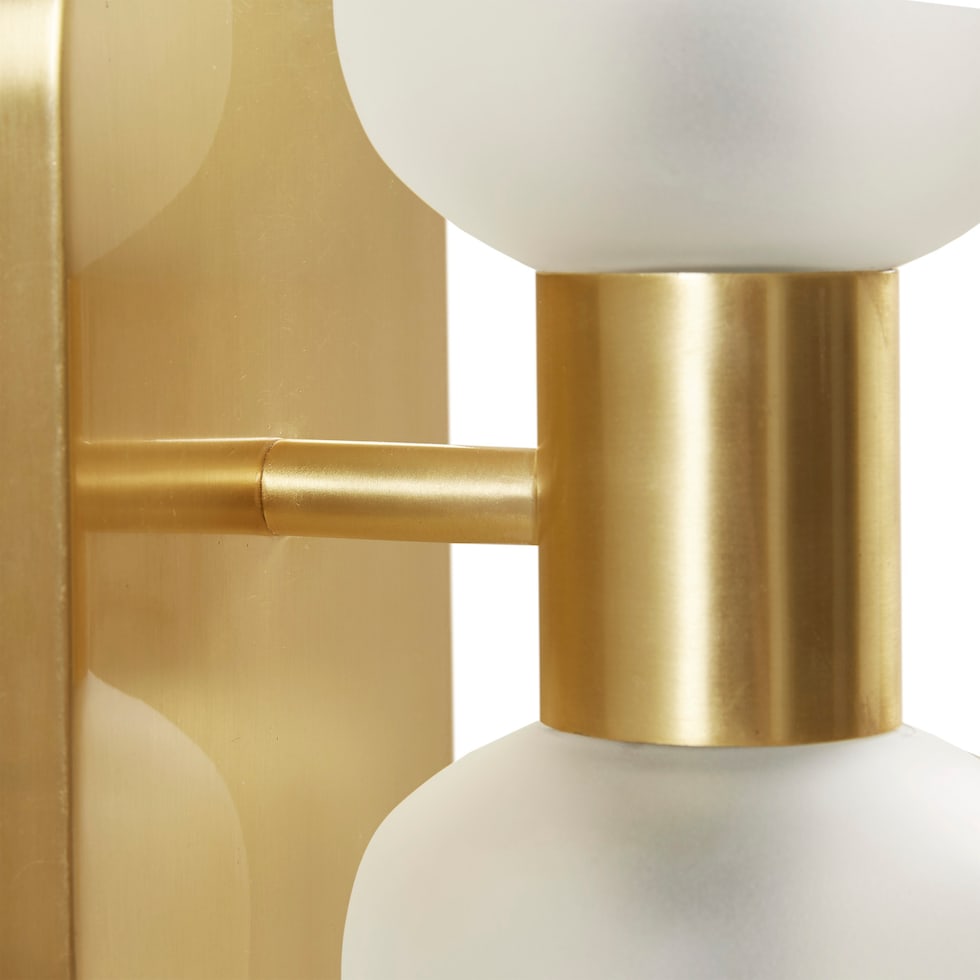 dulce gold wall sconce   