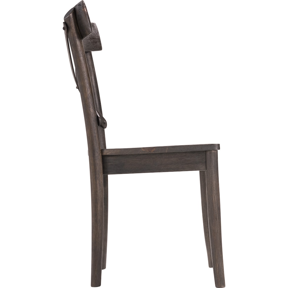 dunbar dark brown dining chair   