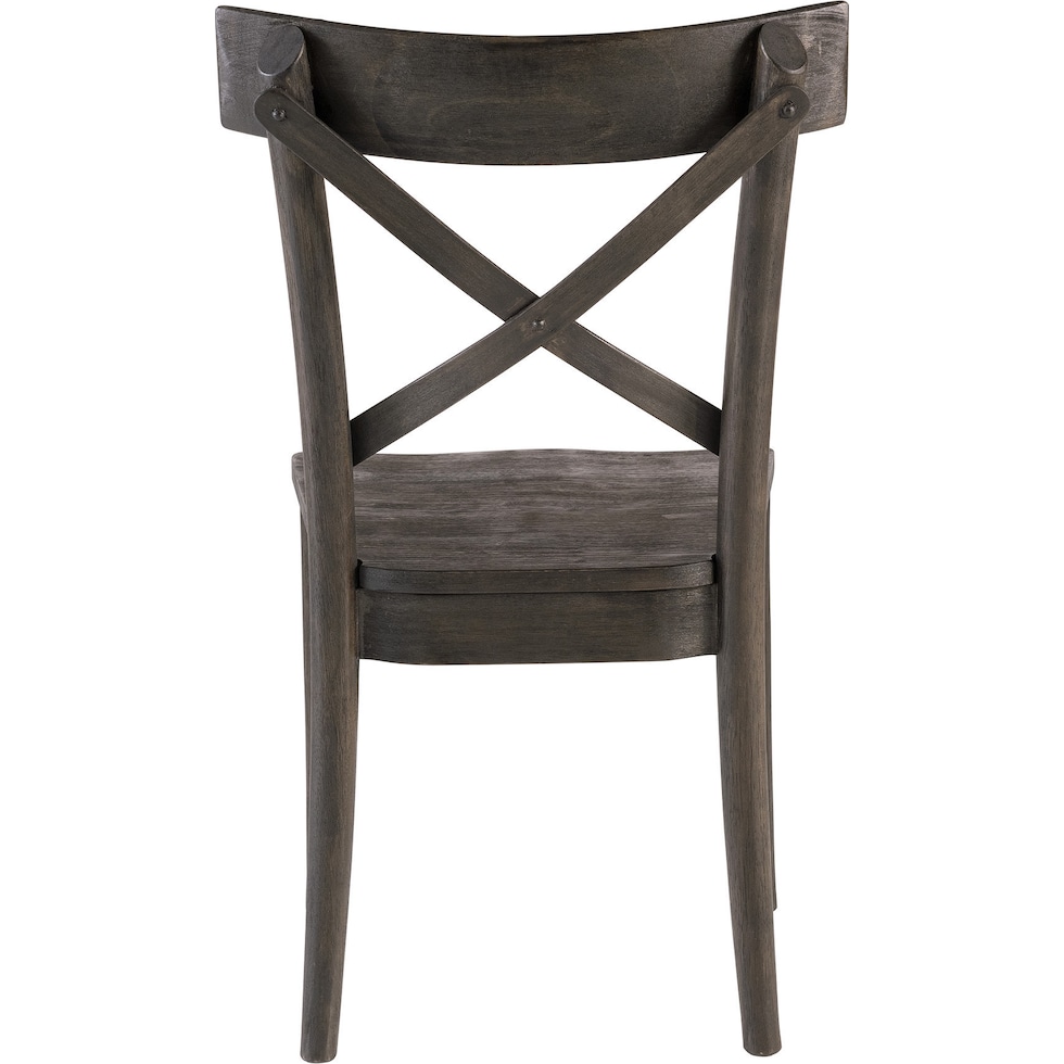 dunbar dark brown dining chair   