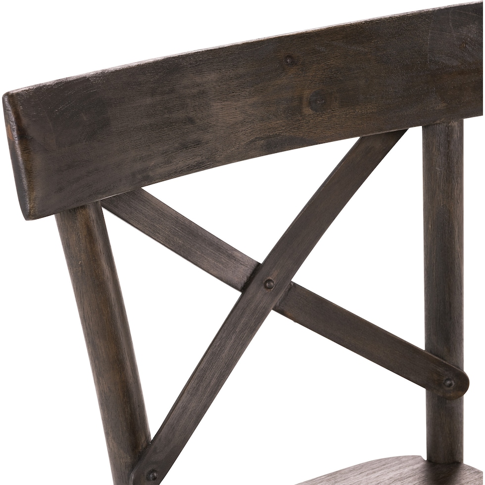 dunbar dark brown dining chair   