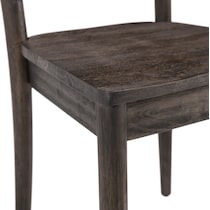 dunbar dark brown dining chair   