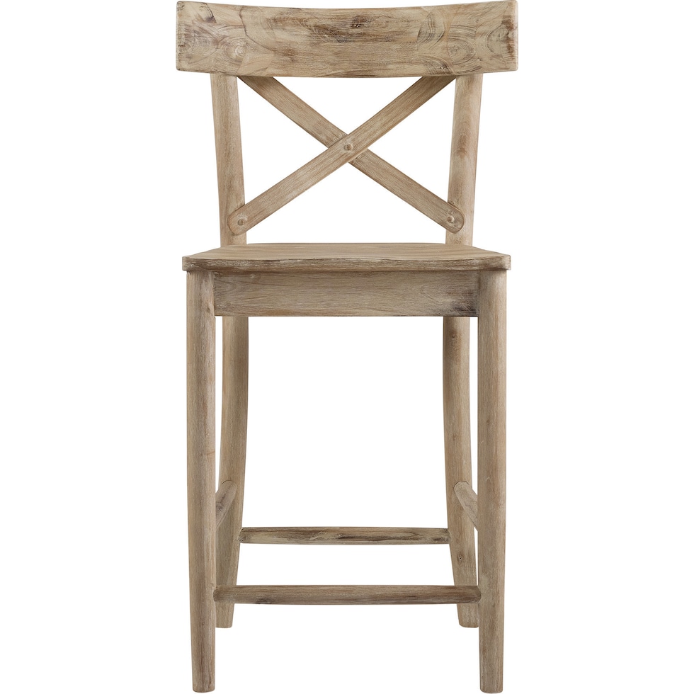 dunbar neutral counter height stool   