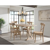 dunbar neutral dining table   