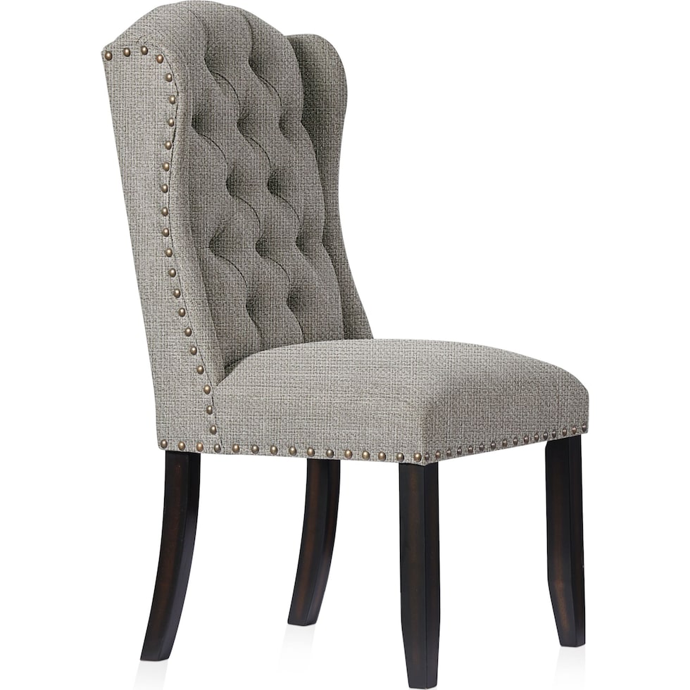 duncan gray dining chair   