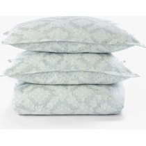 dunn green queen bedding set   