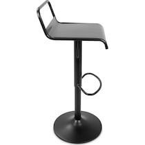 duran black bar stool   