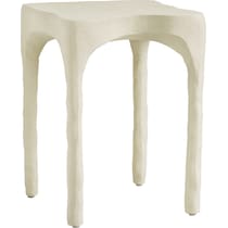 durango white side table   