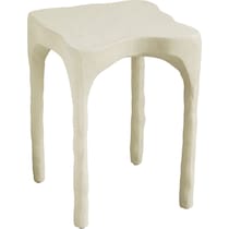 durango white side table   