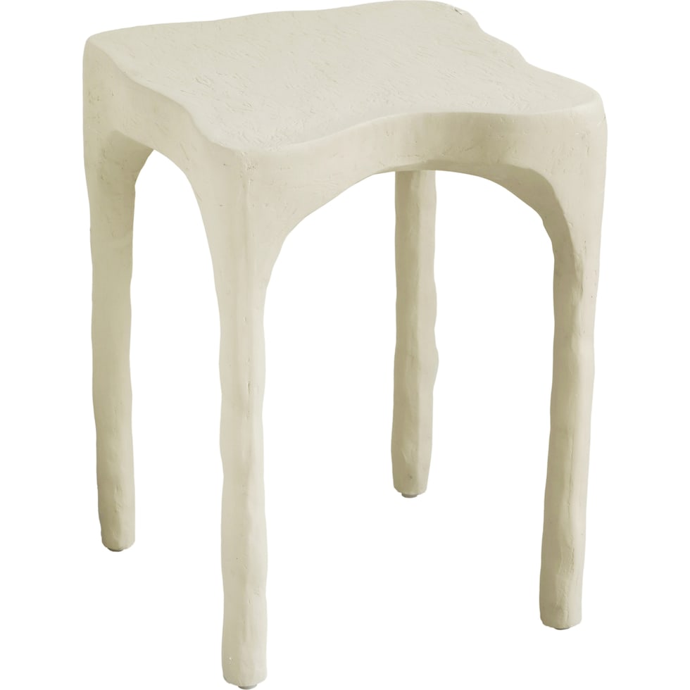 durango white side table   