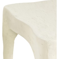 durango white side table   
