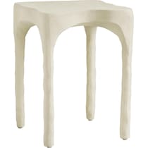 durango white side table   