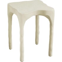 durango white side table   