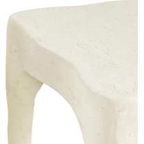 durango white side table   