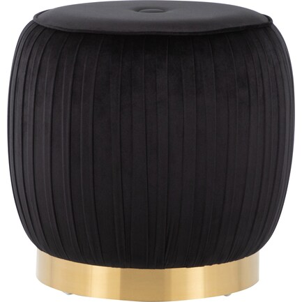 Durham Ottoman - Gold/Black