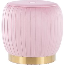 durham pink ottoman   