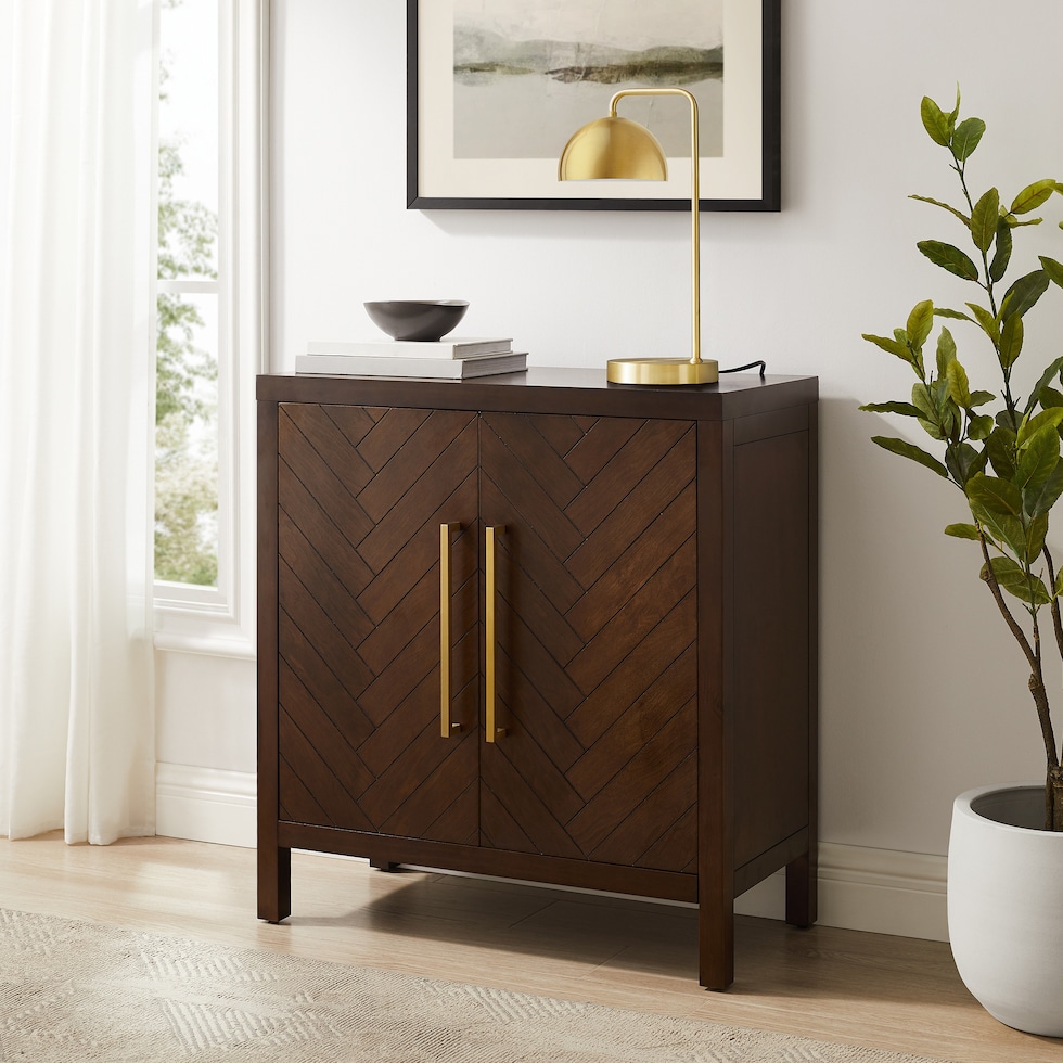 dutton dark brown cabinet   