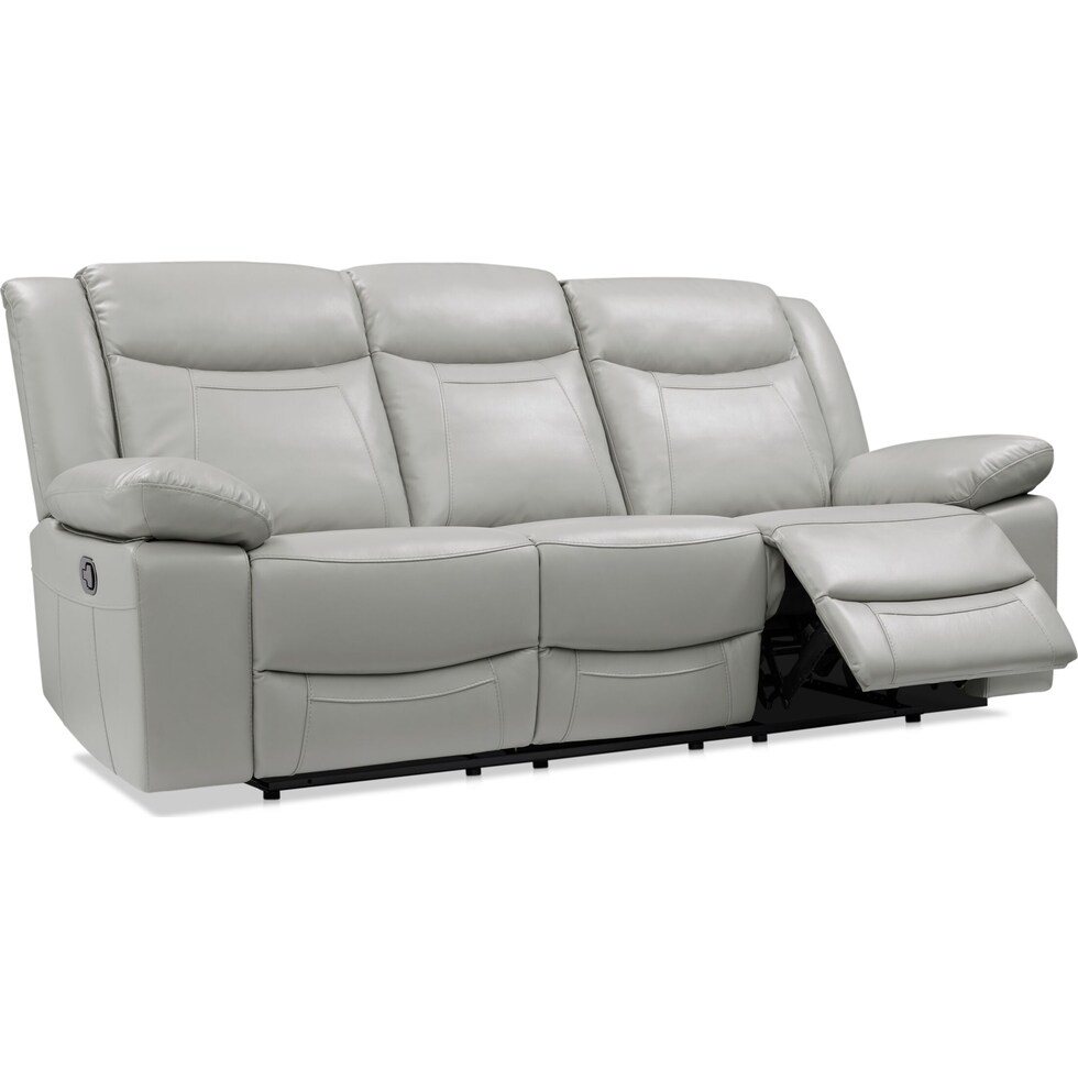 duval gray  pc manual reclining living room   