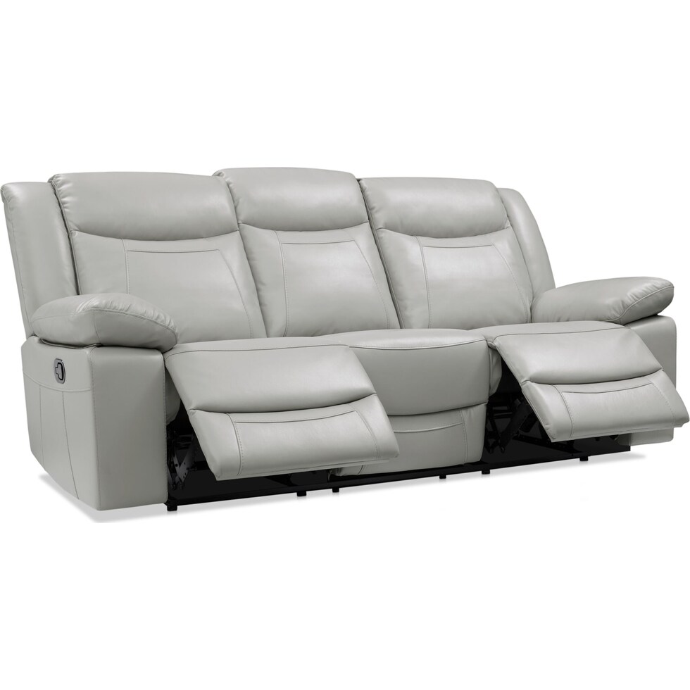duval gray  pc manual reclining living room   