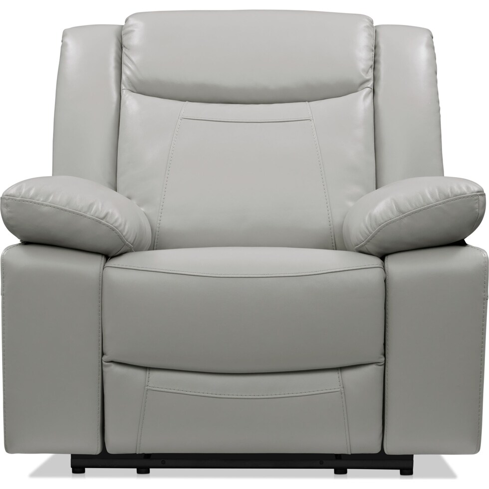 duval gray  pc manual reclining living room   