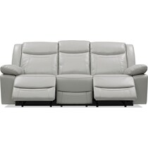 duval gray  pc manual reclining living room   