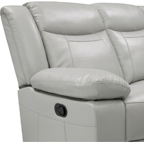 duval gray  pc manual reclining living room   
