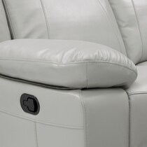 duval gray  pc manual reclining living room   