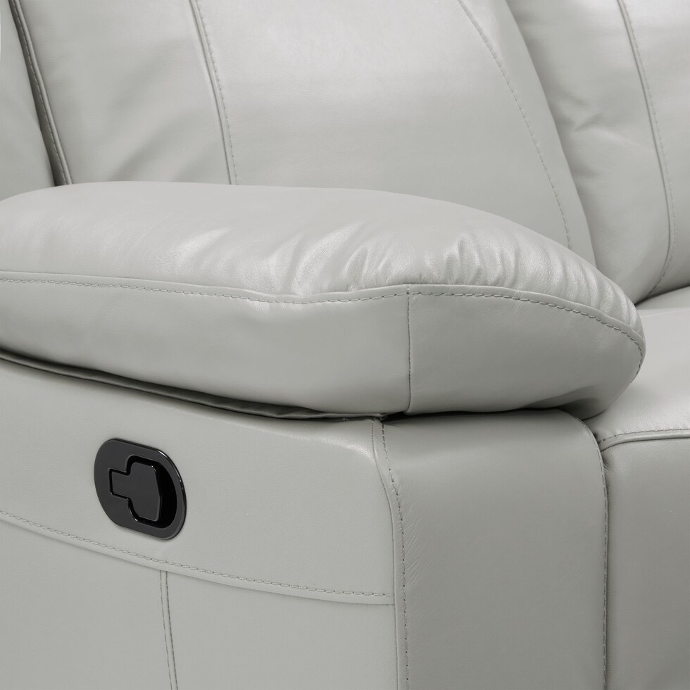 duval gray  pc manual reclining living room   