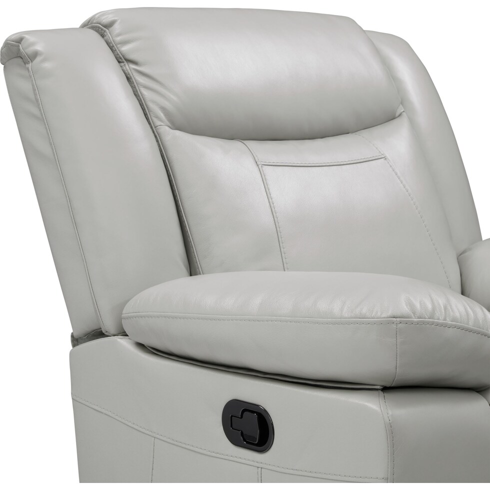 duval gray  pc manual reclining living room   