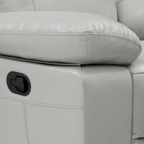 duval gray  pc manual reclining living room   
