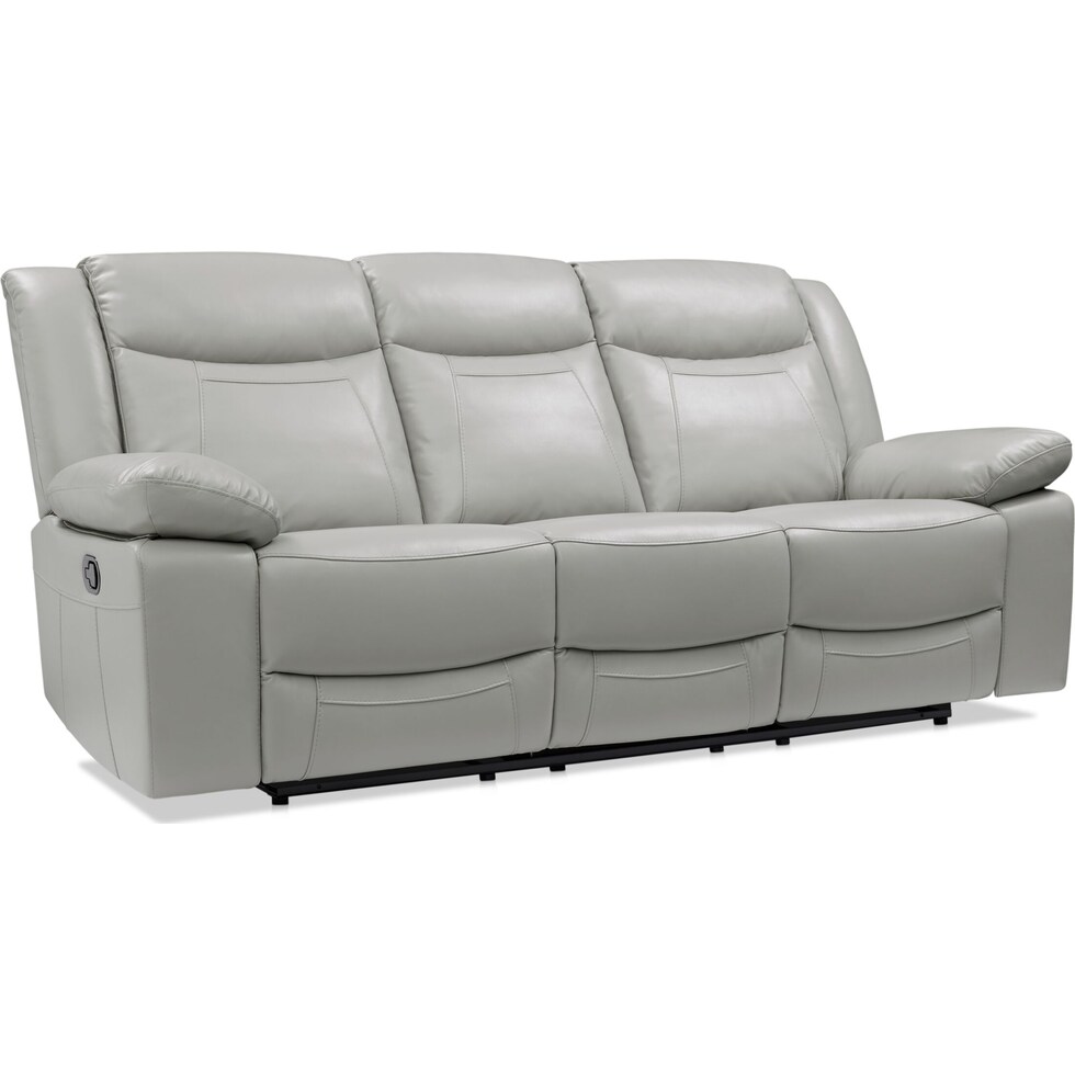 duval gray  pc manual reclining living room   