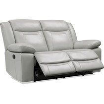 duval gray  pc manual reclining living room   