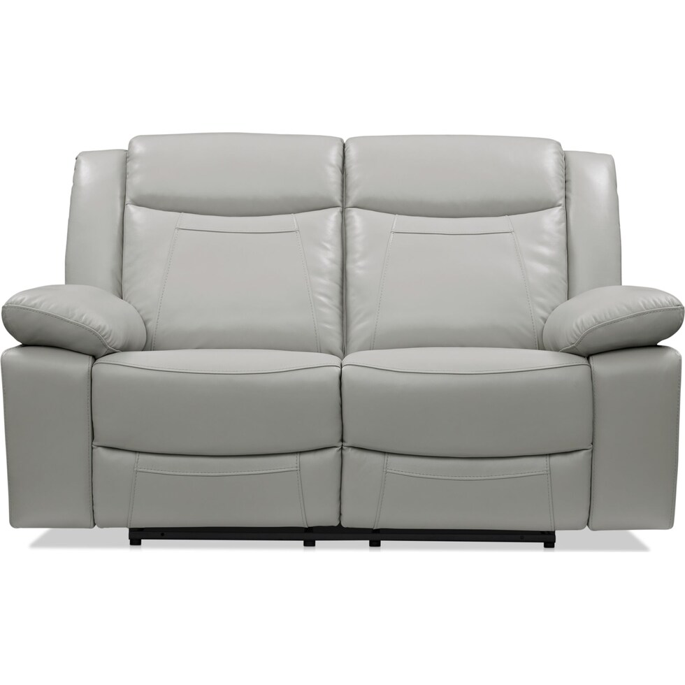 duval gray  pc manual reclining living room   