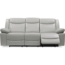 duval gray  pc manual reclining living room   