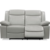 duval gray  pc manual reclining living room   