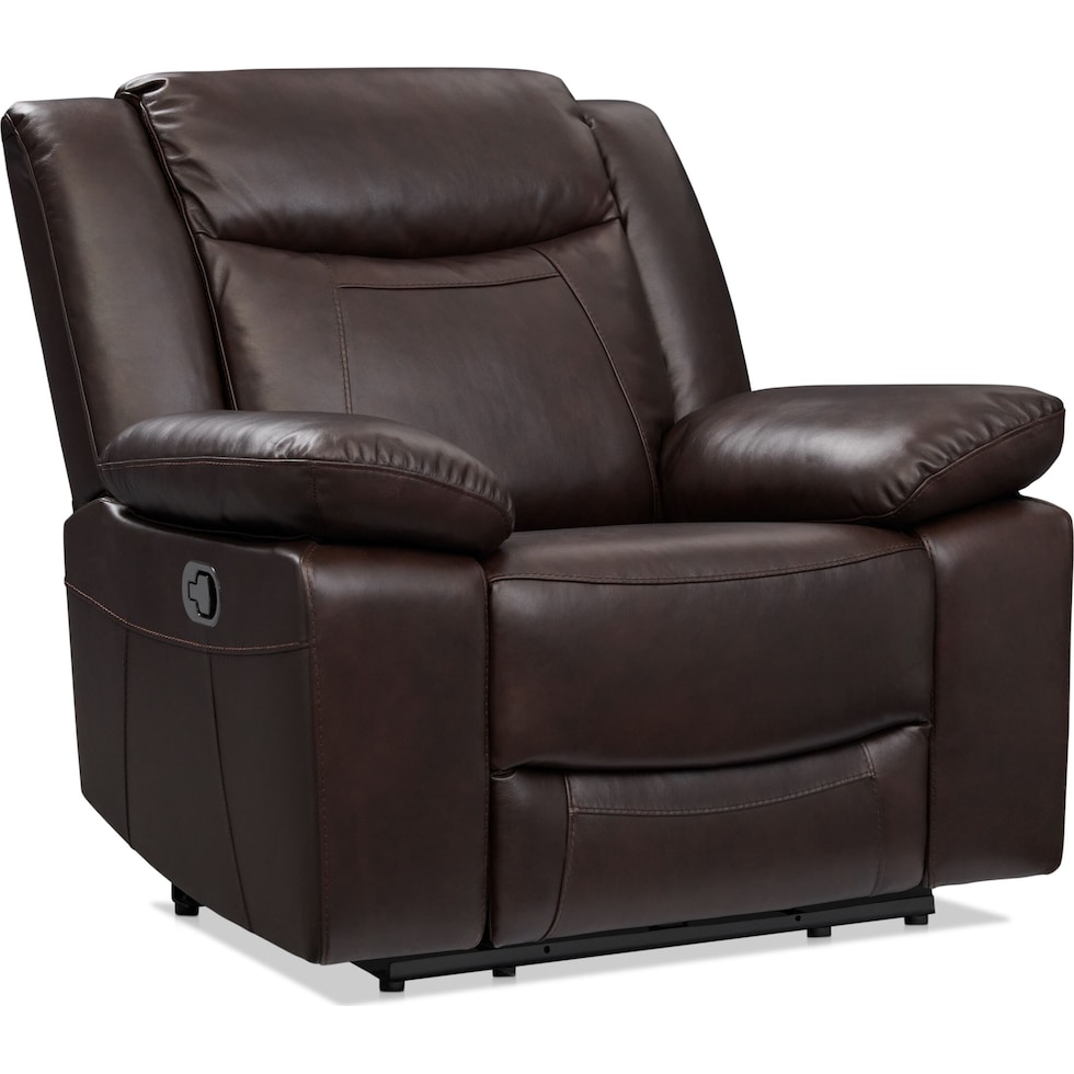 duval light brown recliner   