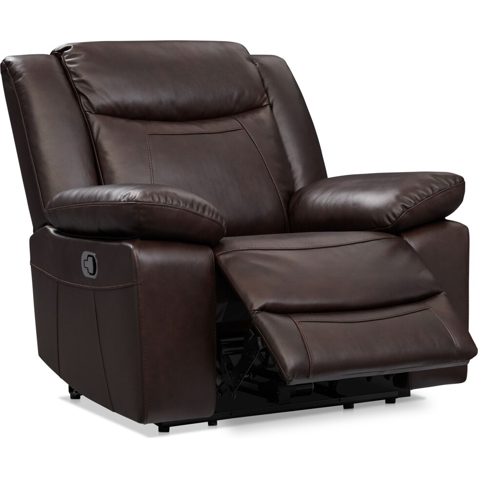 duval light brown recliner   