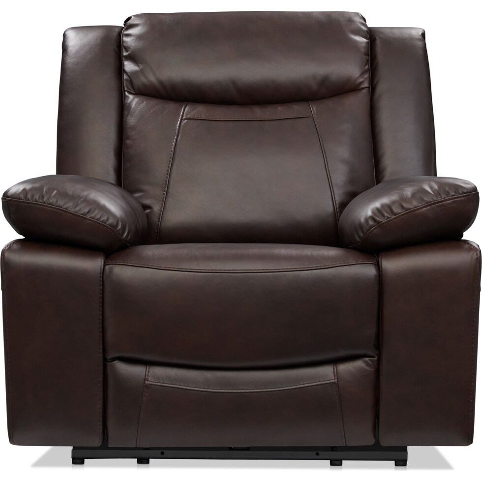 duval light brown recliner   