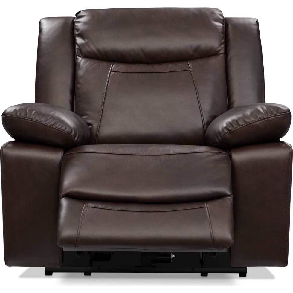 duval light brown recliner   