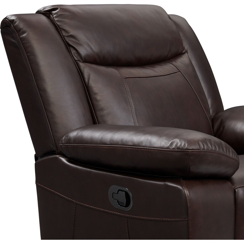duval light brown recliner   