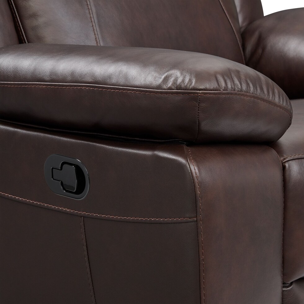 duval light brown recliner   